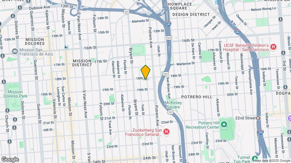 645 Hampshire St Map and Location Details