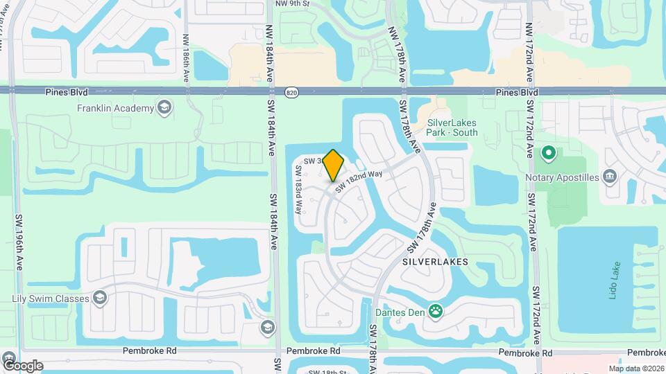 441 SW 182nd Way Map and Location Details