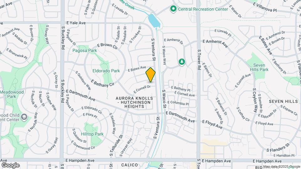 17959 E Cornell Dr Mapa y Detalles de la Ubicación