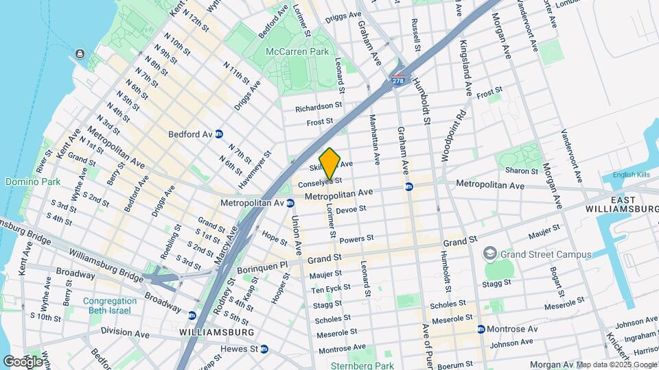 590 Lorimer St Map and Location Details