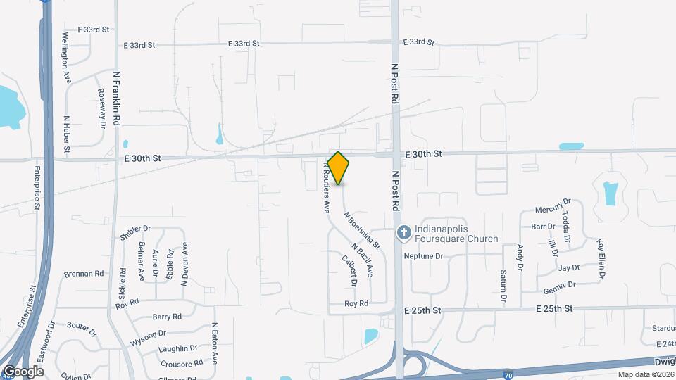 2856 N Boehning St Map and Location Details