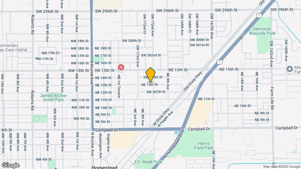 437 NE 13th St Map and Location Details