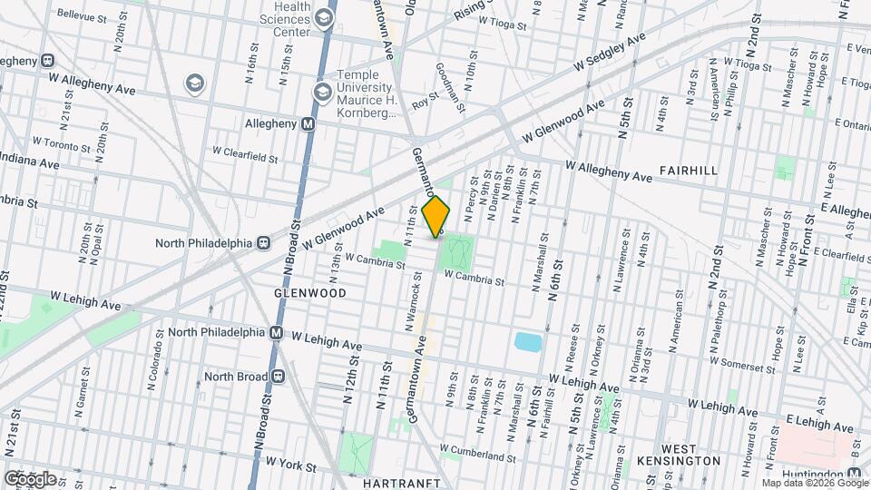 1005 W Orleans St Map and Location Details