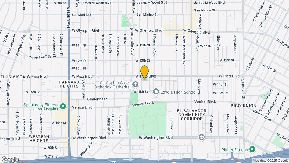 1316 S Mariposa Ave Mapa y Detalles de la Ubicación