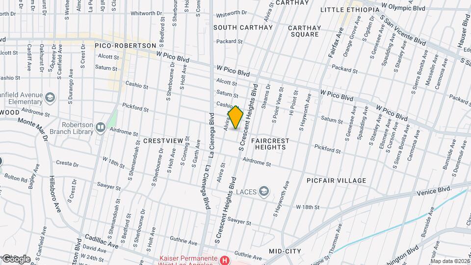 6072 Pickford St Map and Location Details