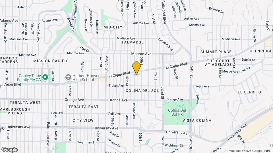 4361 Winona Ave Map and Location Details
