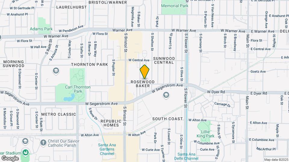 2626 S Rosewood Ave Map and Location Details