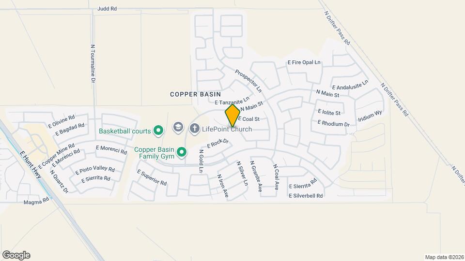 28496 N Dolomite Ln Map and Location Details