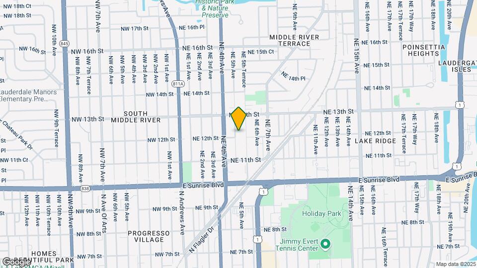 1204 NE 5th Ave Map and Location Details
