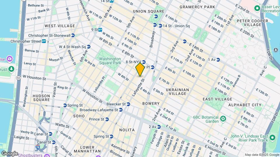 416 Lafayette St Mapa y Detalles de la Ubicación