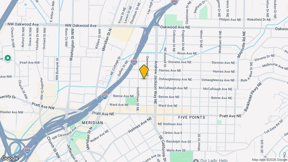 512 Oshaughnessy Ave NE Map and Location Details