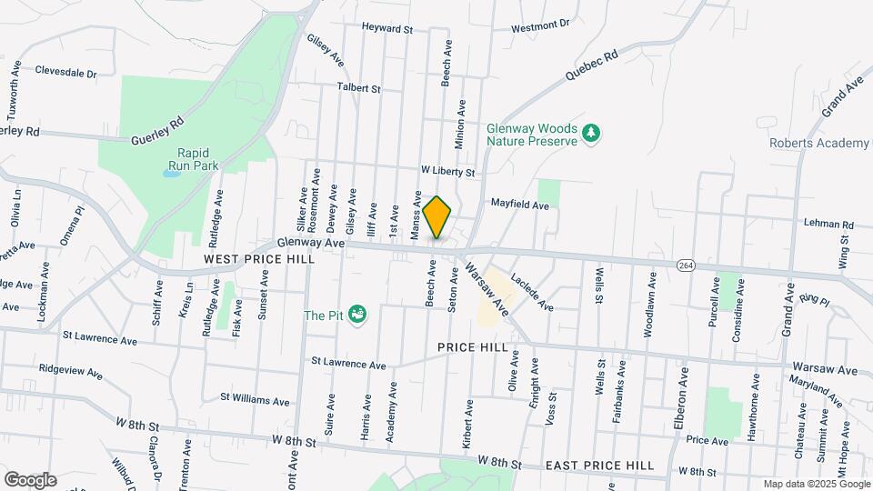 3834 Glenway Ave Map and Location Details