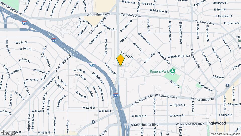 7208 La Cienega Blvd Map and Location Details