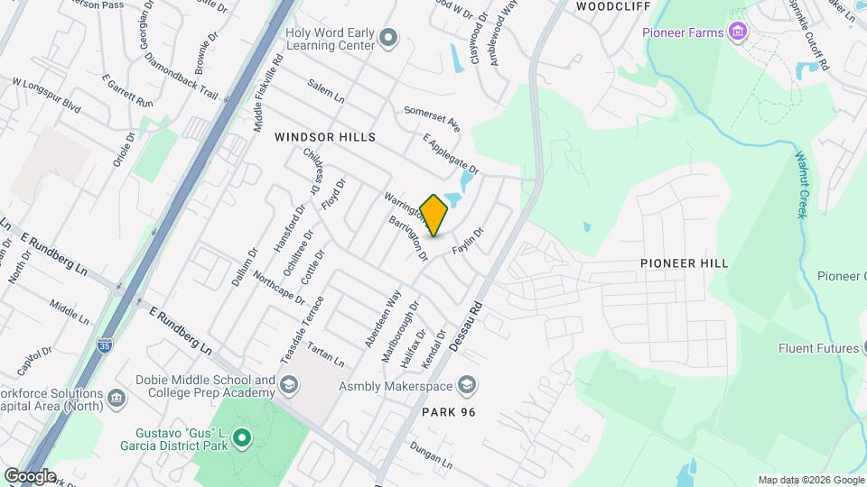 1311 Warrington Dr Mapa y Detalles de la Ubicación
