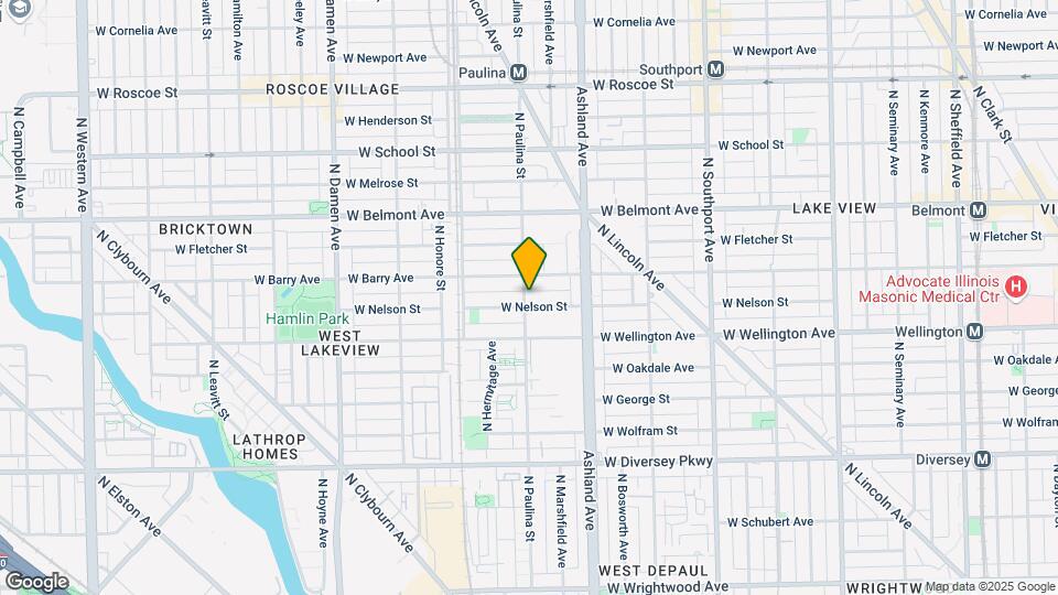 1658 W Nelson St Map and Location Details