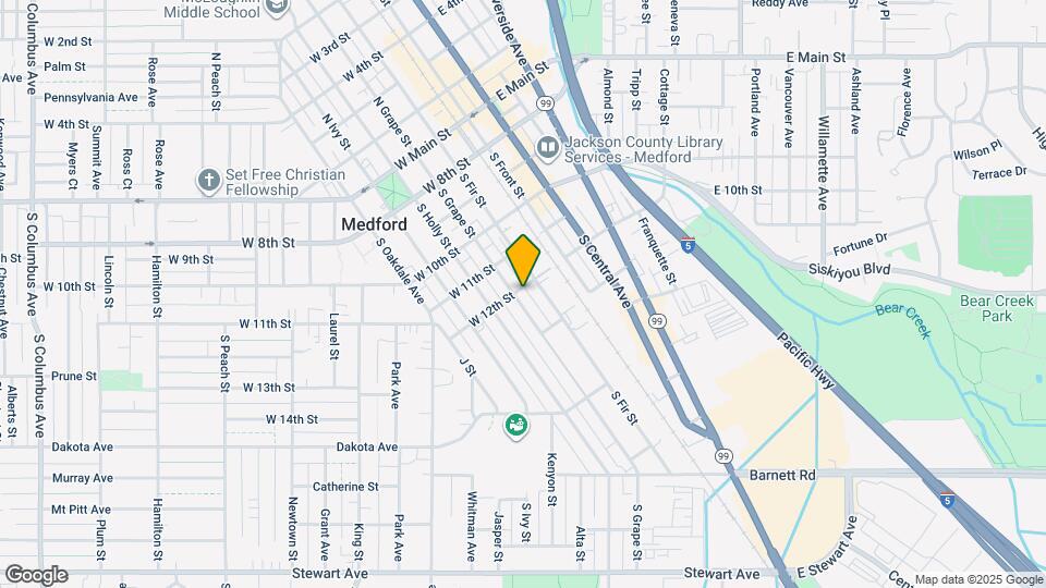 501 S Grape St Map and Location Details