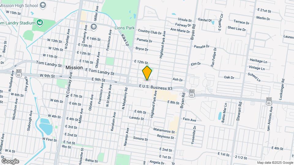 906 E Tom Landry St Mapa y Detalles de la Ubicación