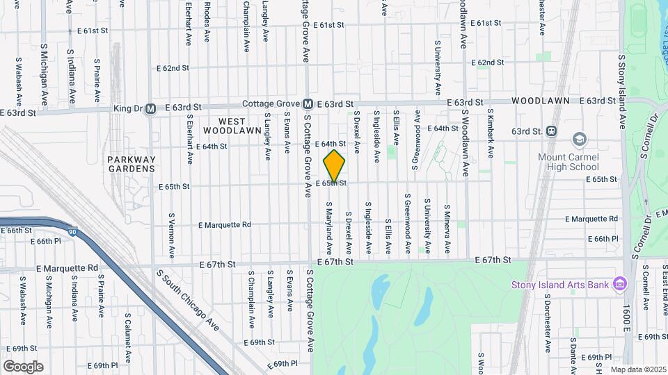 6540 S Maryland Ave-Unit -Unit B Map and Location Details