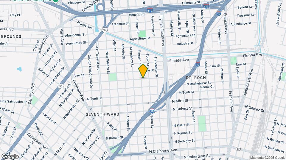 3137 Pauger St Map and Location Details