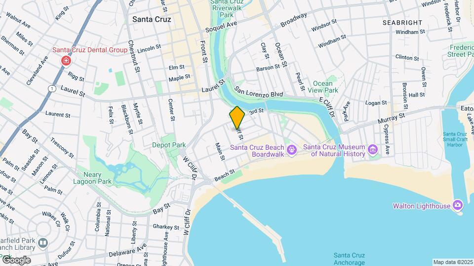 317 Cliff St Map and Location Details