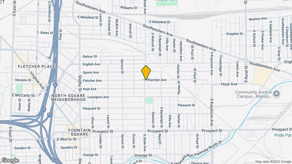 1701 Fletcher Ave Map and Location Details