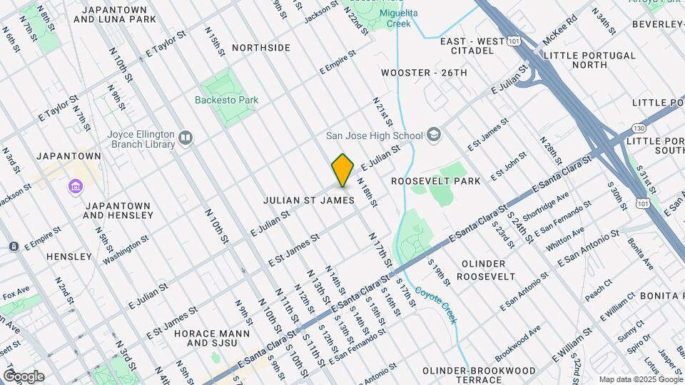 269 N 17th St Map and Location Details