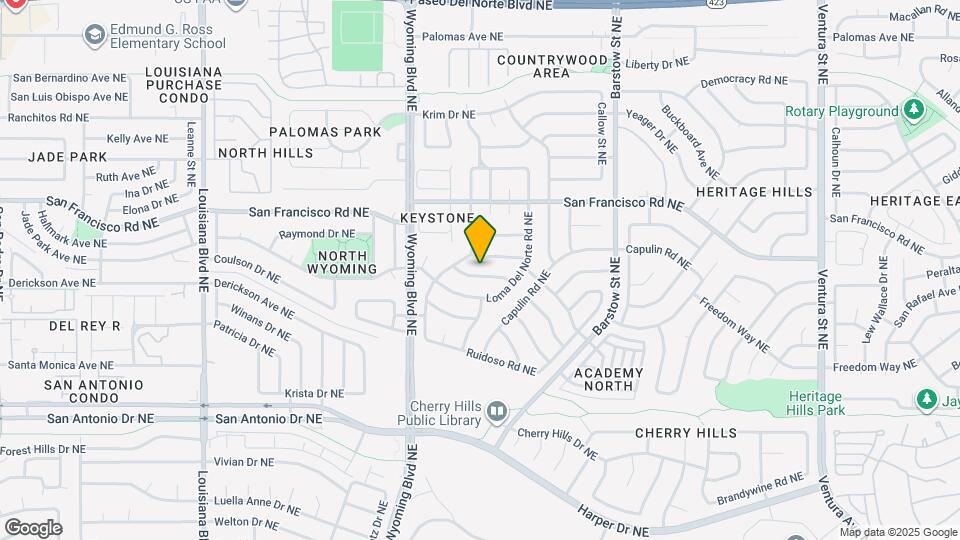 8121 Otero Ave NE Map and Location Details