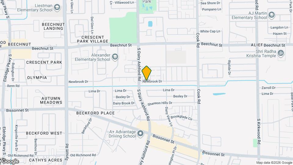 12613 Newbrook Dr Map and Location Details