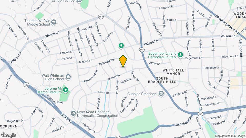 5804 Plainview Rd Map and Location Details