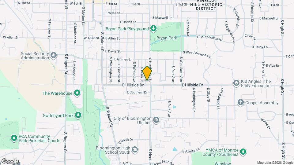 581 E Hillside Dr, Unit #203 Map and Location Details