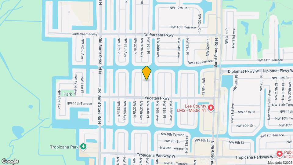 1228 NW 36th Pl Map and Location Details