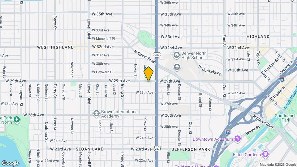 3044 W 29th Ave Mapa y Detalles de la Ubicación