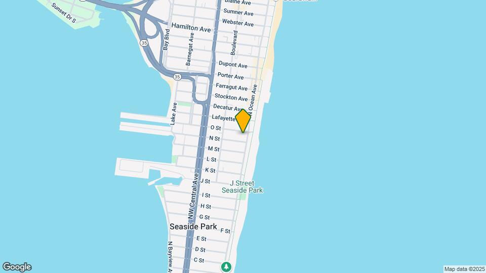 1401 N Ocean Ave Map and Location Details