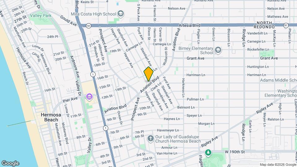 1307 Aviation Blvd Mapa y Detalles de la Ubicación