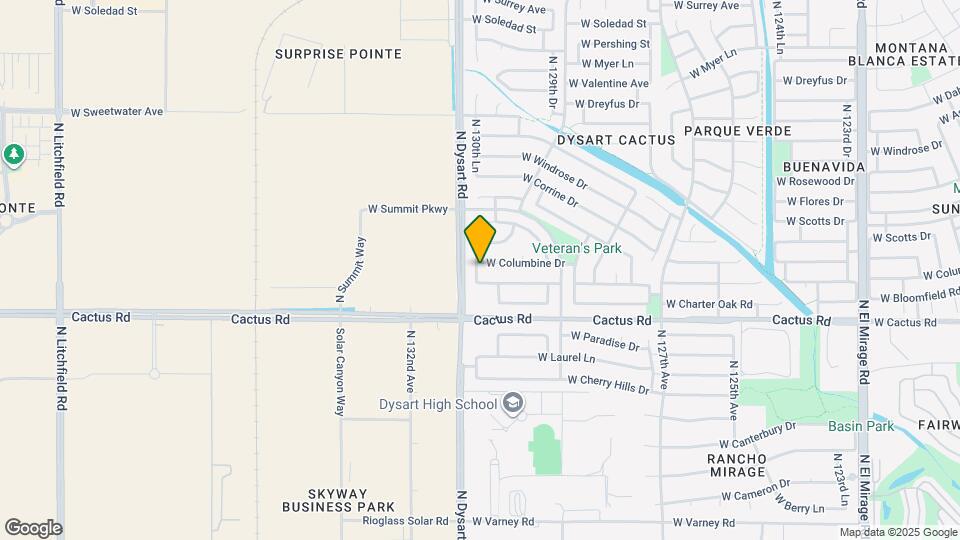 13045 W Columbine Dr Map and Location Details