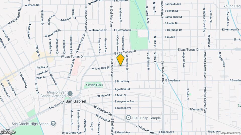 138 E Live Oak St Map and Location Details