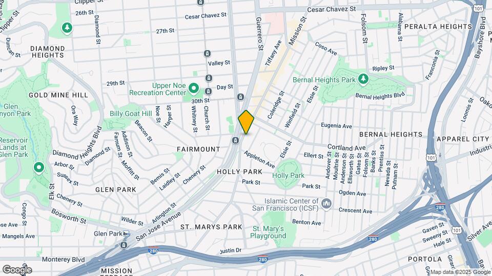 3565 Mission St, Unit C Map and Location Details