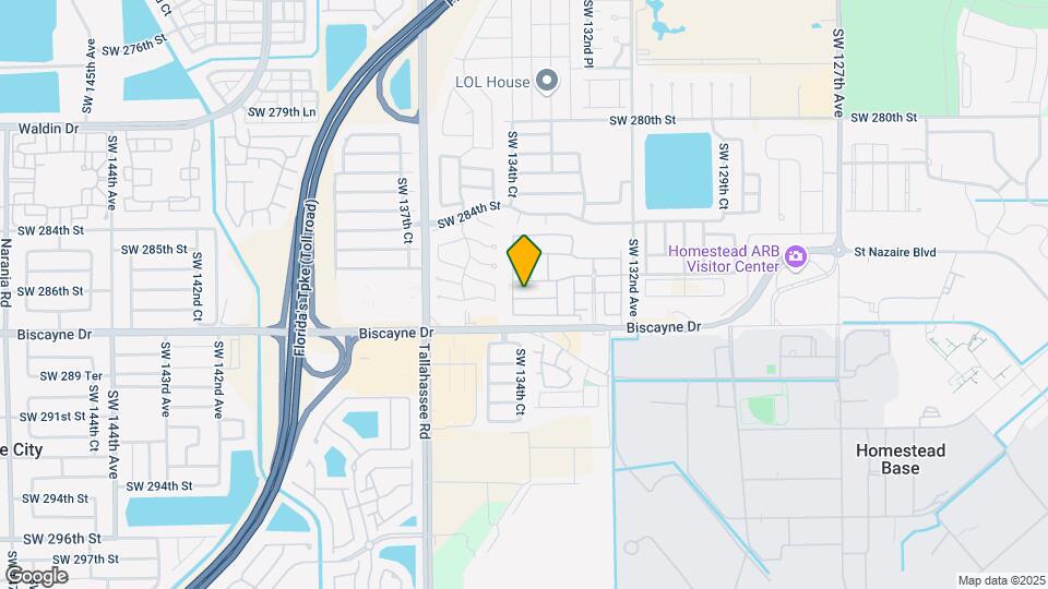 13409 SW 287th St Mapa y Detalles de la Ubicación