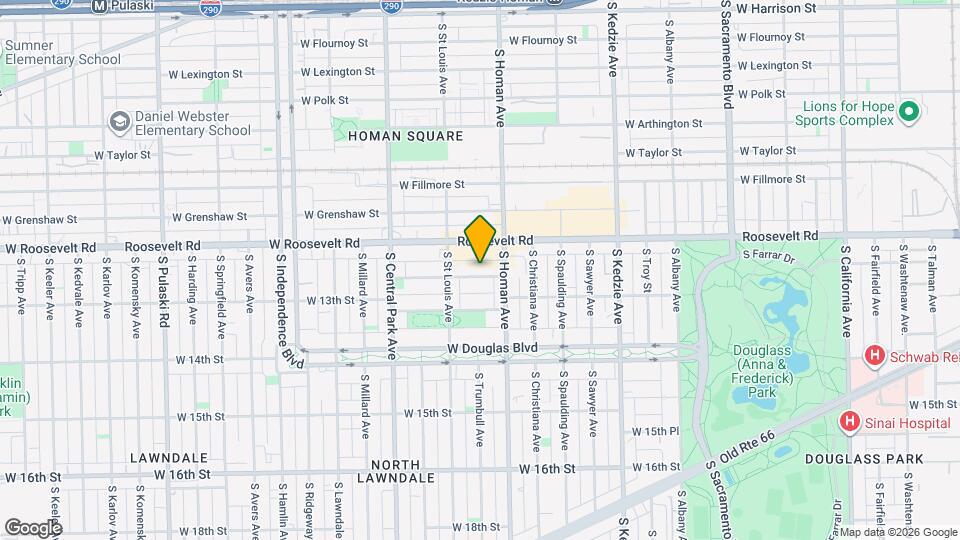 3424 W 12th Pl Map and Location Details