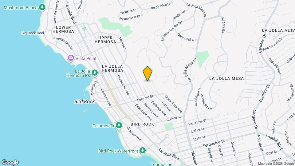 5680 Linda Rosa Ave Map and Location Details