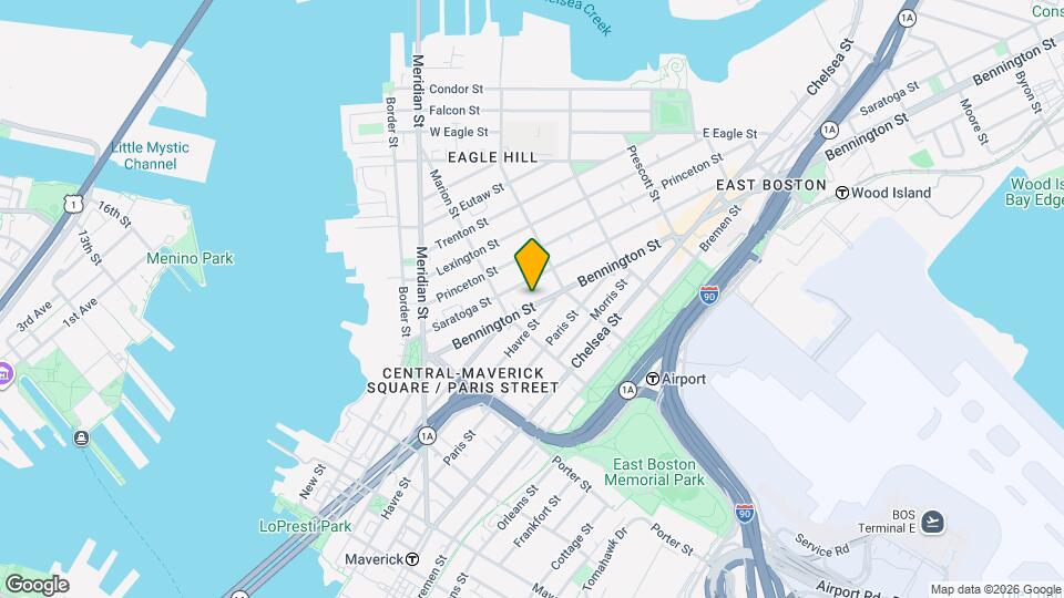 110 Bennington St, Unit Apt 2 Map and Location Details