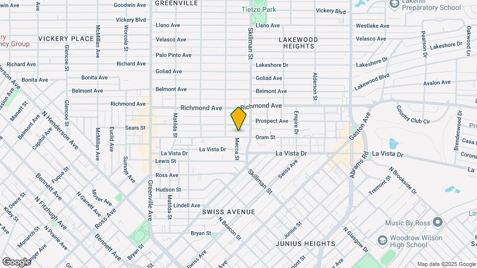 6027 Oram St Map and Location Details