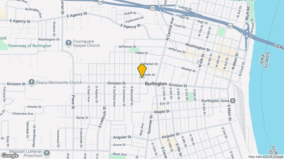 210 S Woodlawn Ave, Unit B Map and Location Details