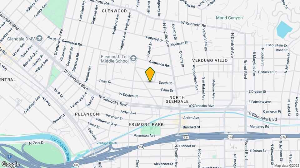 580 South St Map and Location Details