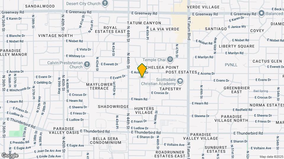 14421 N 45th St Map and Location Details