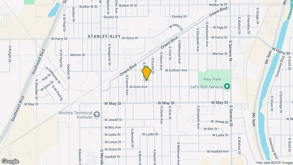 1844 S Hiram Ave Map and Location Details