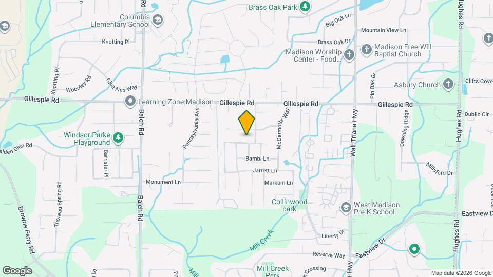 114 Clover Ridge Dr Map and Location Details