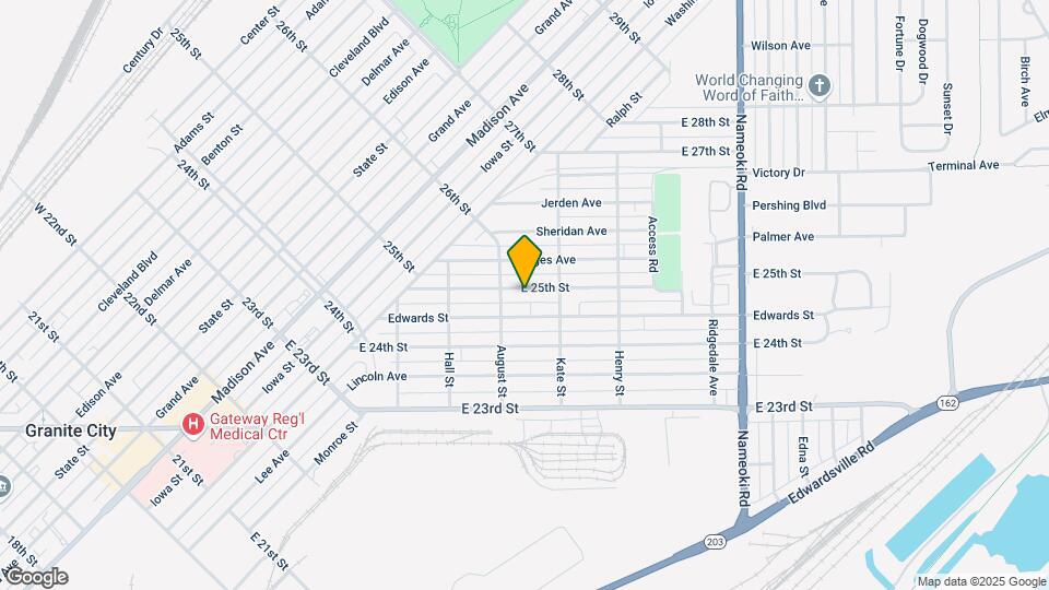 2418 E 25th St Map and Location Details
