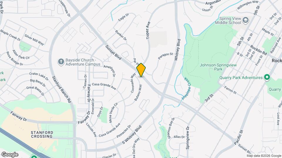 Rocklin Gold Apartments Map and Location Details