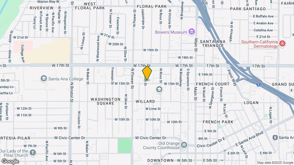 1501 Parton St Map and Location Details